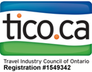 Travel Industry Council of Ontario (TICO) Registration #1549342