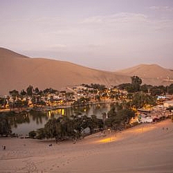 Desert town in Peru