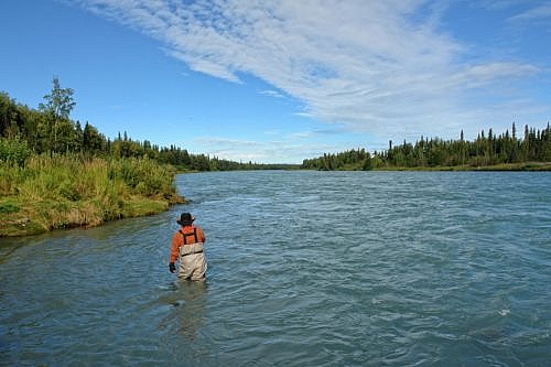 Angling in an Alaskan river