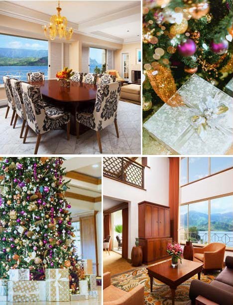 A festive season suite at Princeville Resort Hawaii