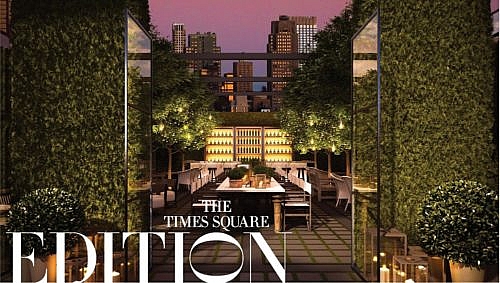 The Times Square Edition’s rooftop beer garden