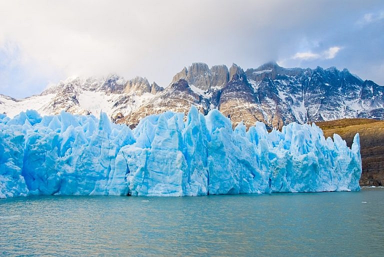 A glacier in Patagonia, Chile
