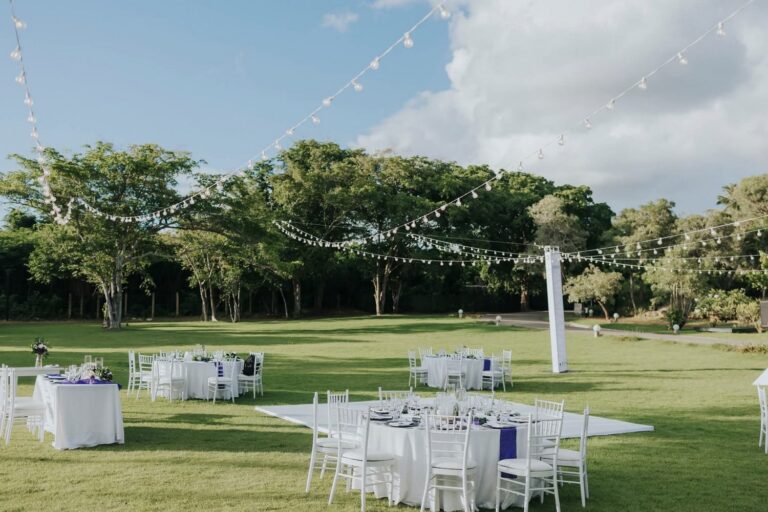 Wedding reception venue at Dreams La Romana